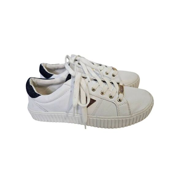 GUESS white sneakers.  Size 10. - Picture 1 of 6